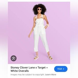 Stoney Clover Lane x Target white overalls
